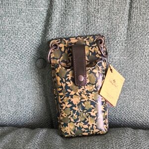 Patricia Nash Green and Yellow Floral Leather Case, Olive Groves